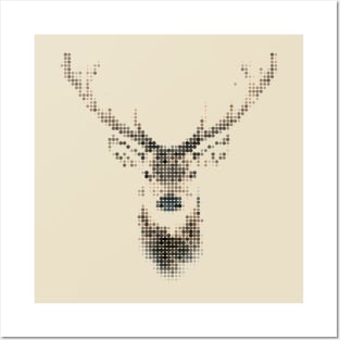 Deer mosaic Posters and Art